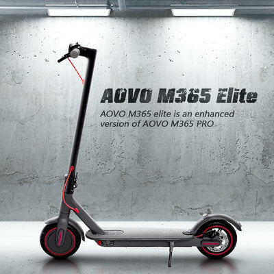 AOVO®m365 elite 35km max mileage, 350W, 36V/10.4Ah, 30km/h max speed, ultra-light folding scooter, newest arrival, ships from Germany warehouse