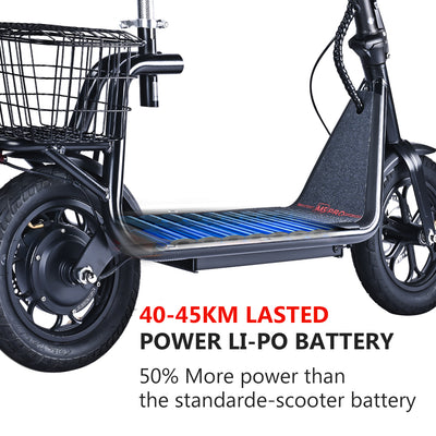 Bogist M5 Pro Electric Scooter 500W Motor, Pnoumatic Tires, 150 Kg Maximum Landing, Puncture-resistant tires