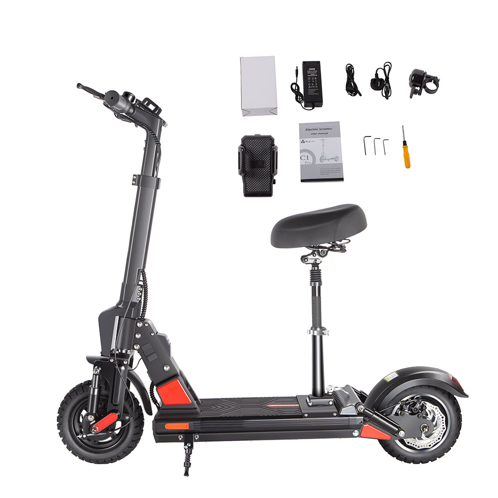 Bogist C1 pro Electric Scooter 600w Great power,40 km mileage, 48V 13Ah battery, Super shock absorption – UK & EU shipping