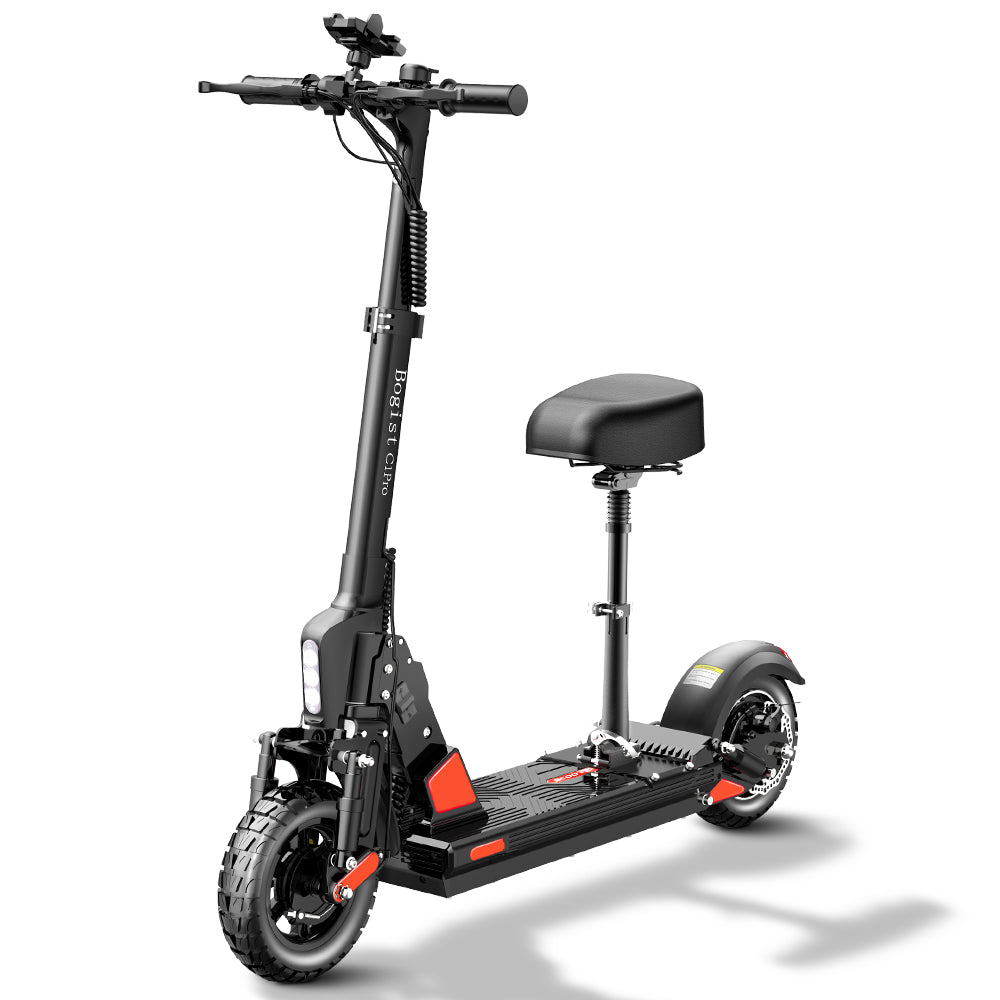 Bogist C1 Pro electric scooter with seat 40km, 13Ah battery, Innovative one-step folding style | Special offer