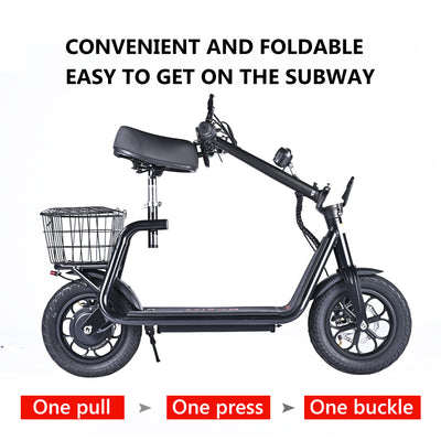 Bogist M5 Pro Electric Scooter 500W Motor, Pnoumatic Tires, 150 Kg Maximum Landing, Puncture-resistant tires