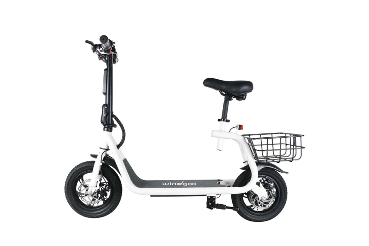 Windgoo B9 Electric Scooter For riders who need seats and baskets 12 inch wheel