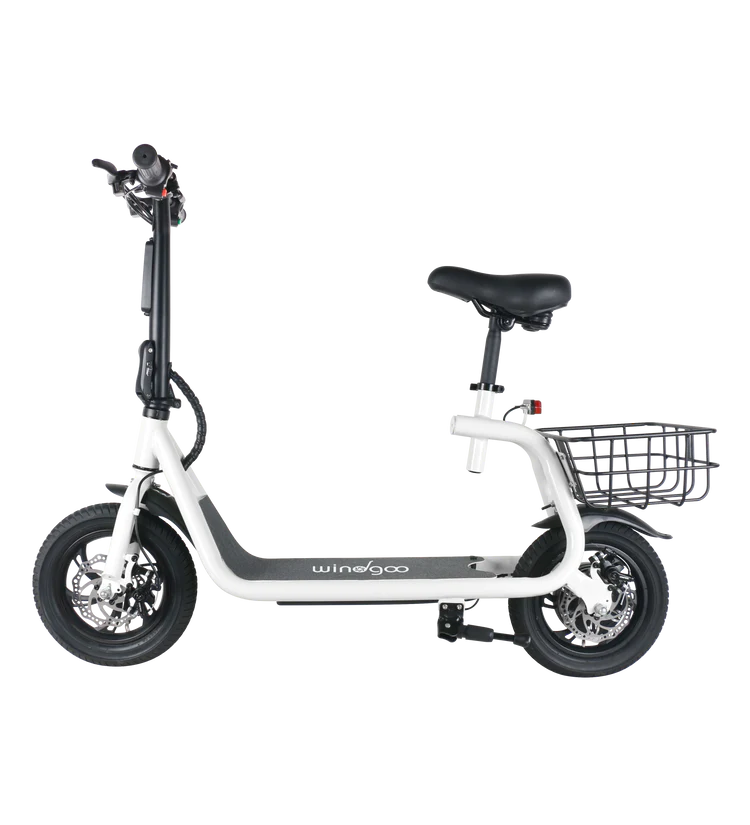 Windgoo B9 Electric Scooter For riders who need seats and baskets 12 inch wheel