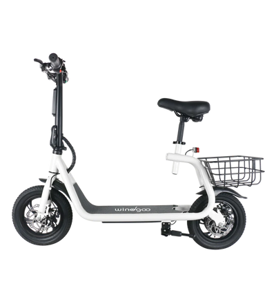 Windgoo B9 Electric Scooter For riders who need seats and baskets 12 inch wheel